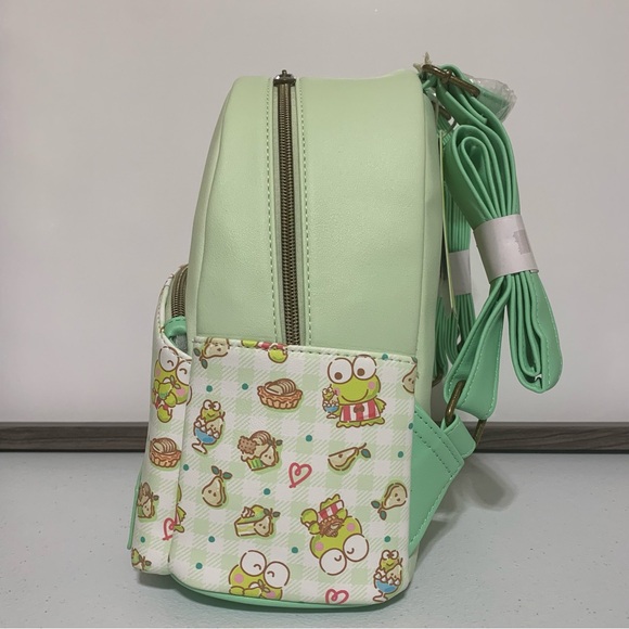 Loungefly Keroppi Snacks Mini Backpack and Card Holder-New - Picture 5 of 10